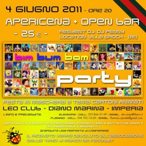 Locandina Bim Bum Bam Party